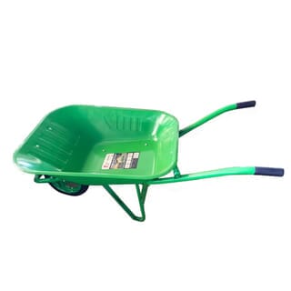 TUF รถเข็นปูนล้อเดี่ยว (ล้อตัน) รุ่น HB6200-1/O ขนาด 630x1380x620mm. (รับน้ำหนัก180kg./65ลิตร) สีเขียว