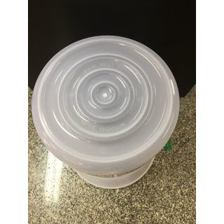 GOME ถังน้ำหูเหล็กพร้อมฝา 50 ลิตร ขนาด 42.5x42.5x55.5 ซม. รุ่น A-315PP สีขาวขุ่น