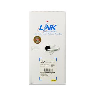 LINK สายแลน CAT6 (600 MHz) อัลตร้า  รุ่น US-9116LSZH 305เมตร สีขาว