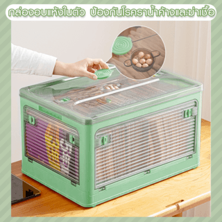 GOME กล่องเก็บของอเนกประสงค์ พับเก็บได้ รุ่น 9002-G ขนาด 60x42x33.5ซม. สีเขียว