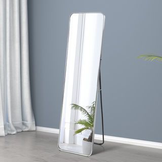 Nice กระจกมีกรอบอะลูมิเนียมตั้งพื้น  รุ่น ราเซล-ซิลเวอร์ ขนาด 40x150 ซม. สีเงิน