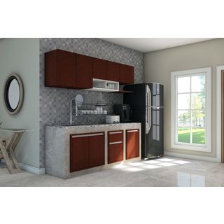 MJ ตู้แขวนเสริม  23x35x85 ซม. SAV-WS208-WN สีวอลนัท