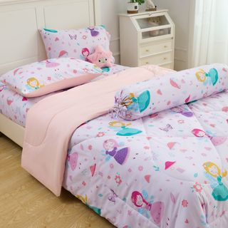 TRUFFLE ชุดเครื่องนอนพร้อมผ้านวม 4 ชิ้น รุ่น Yuri-02 ขนาด 3.5ฟุต สีชมพุ