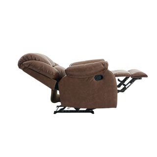 PULITO เก้าอี้พักผ่อนหนังสังเคราะห์ 1 ที่นั่ง รุ่น DENZEL ขนาด 87x97-167x101-78 ซม. สีน้ำตาล