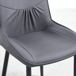 (1/2)PULITO  เก้าอี้รับประทานอาหาร รุ่่น DESTA-GY ขนาด 55x50x89 ซม. สีเทาเข้ม