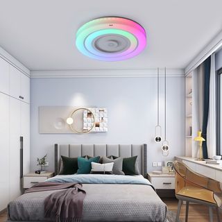 EILON โคมไฟเพดาน LED Smart Bluetooth RGB 2x35W รุ่น LYX013 ปรับได้ 3 แสง พร้อมรีโมท
