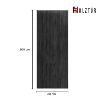 HOLZTURประตูปิดผิวพีวีซี บานทึบเรียบ PVC-F01-YC09 80x200ซม. สีโมค่า