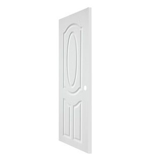 WELLINGTAN ประตูภายนอก UPVC ผิว Revo รุ่น WNR004 ขนาด 90x200 ซม. สีขาว (เจาะรูลูกบิด)