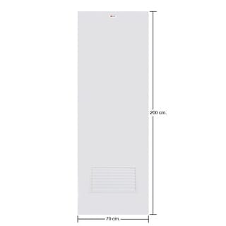 BATHIC ประตูพีวีซี BPC2 70x200 ซม. สีขาว (ไม่เจาะรูลูกบิด)