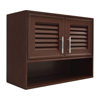 WT ตู้ลอย+ชั้นวางของ GB สีน้ำตาล