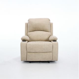PULITO เก้าอี้พักผ่อนหนังสังเคราะห์ปรับระดับไฟฟ้า 1 ที่นั่ง รุ่น Derek ขนาด 90x95x102.5 ซม. สีเบจ