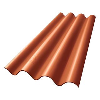 ห้าห่วง กระเบื้องหลังคาไตรลอน 0.5x50x120 ซม. สีส้มมุกแพลทตินั่ม