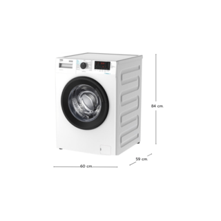 BEKO เครื่องซักผ้าฝาหน้า ขนาด 9 กิโลกรัม รุ่น WCV9614XB0STW สีขาว