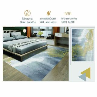 COZY พรมปูพื้นสไตล์นอร์ดิก รุ่น SD05 ขนาด 140×200×0.6 ซม. สีเทา 