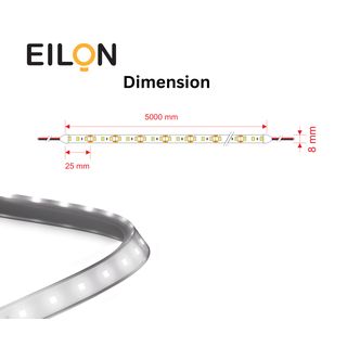 EILON ไฟเส้น Strip Light LED 12V 75W Daylight รุ่น TP-LV12DL5M ยาว 5 เมตร