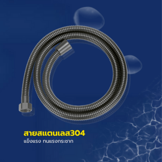 Verno ชุดสายฉีดชำระ แบบ 2 ระบบ รุ่น 6FXQ028-3P ขนาด 3.3x134x2.9 ซม. สีเทากันเมทัล