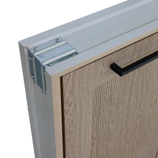 CLOSE บานซิงค์คู่ ABS ขนาด 86x66 ซม. VIVIEN สีไม้ธรรมชาติ