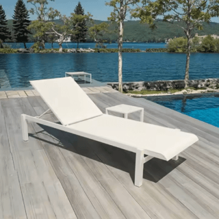 SUMMER SETเตียงริมสระ  Lamai ขนาด 70x200x34 ซม. สีขาว