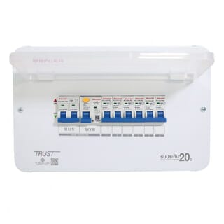 RACER ตู้คอนซูเมอร์เซ็ทสำเร็จ 6 ช่อง 63A รุ่น RCCU-R มีกันดูด