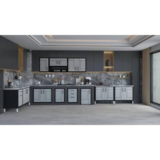 CLOSE ชั้นเข้ามุม UPVC LABARIS ขนาด 35x66x34 สีดำ