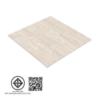 Marbella กระเบื้องเซรามิคปูพื้น 16x16 นิ้ว รุ่น ไม้บาเก้ JM2312 Satin (12P)