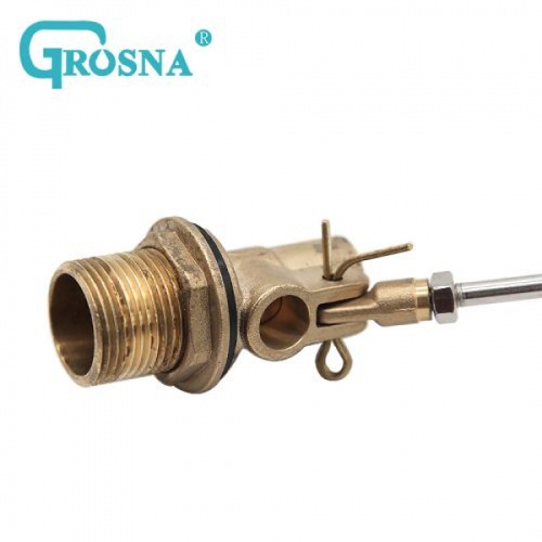 GROSNA ลูกลอยแท้งค์น้ำสเตนแลส ก้านทองเหลือง ขนาด 3/4