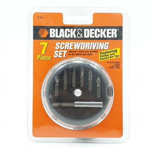 ดอกไขควง 7 pcs. รุ่น 71-077G BLACK+DECKER