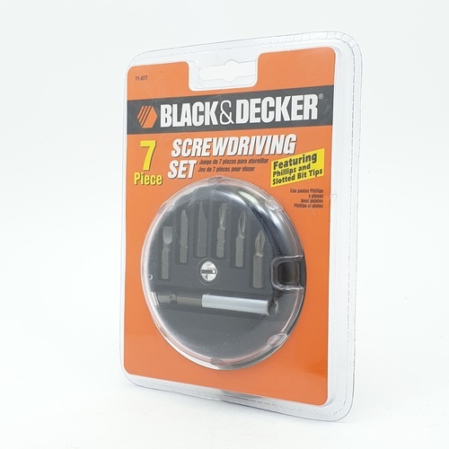 ดอกไขควง 7 pcs. รุ่น 71-077G BLACK+DECKER