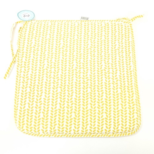 COZY เบาะรองนั่งสี่เหลี่ยม ขนาด40×40×2ซม. สีเหลือง