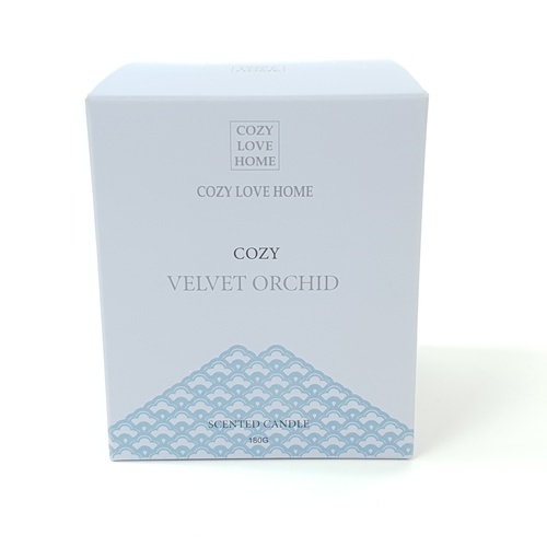 COZY เทียนหอม Velvet Orchid 8.2x9.8 ซม. สีฟ้า