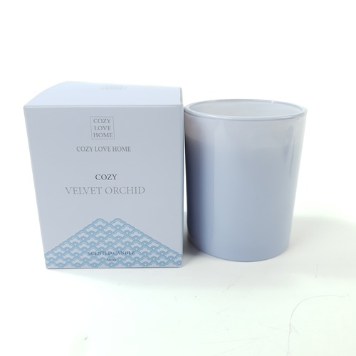 COZY เทียนหอม Velvet Orchid 8.2x9.8 ซม. สีฟ้า