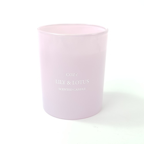 COZY เทียนหอม Lily & Lotus 8.2x9.8 ซม. สีม่วง