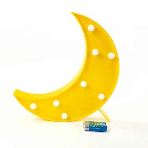 COZY LEDไฟตกแต่งรูปดวงจันทร์ ขนาด 18×24.5×3 ซม.  รุ่น FM10 สีเหลือง 
