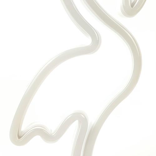 COZY LEDไฟนีออนรูปฟลามิงโก้ ขนาด 13×29.5×8.5 ซม.  รุ่น ST-01 สีม่วง