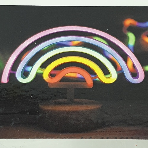 COZY LEDไฟนีออนรูปสายรุ้ง  ขนาด 24.5×28.5×8.5 ซม.  รุ่น ST-13 คละสี