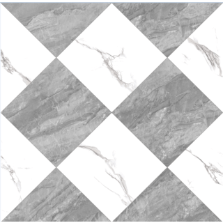 Marbella กระเบื้องเซรามิคปูพื้น 60x60 ซม. รุ่น ยูเรก้า   ไวท์  เกรย์  MD670  ผิวด้าน  (4P)