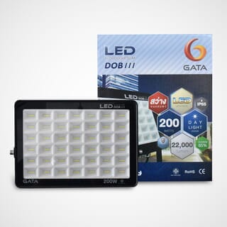 GATA โคมฟลัดไลท์ LED 200W เดย์ไลท์ สีดำ