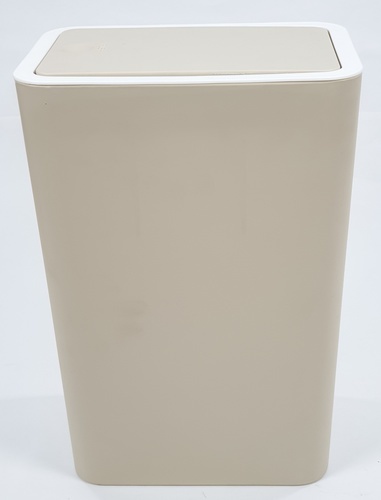 ถังขยะทรงเหลี่ยมฝากด รุ่น ZXHL004-KK ขนาด 12L สีกากี