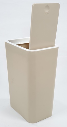 ถังขยะทรงเหลี่ยมฝากด รุ่น ZXHL004-KK ขนาด 12L สีกากี