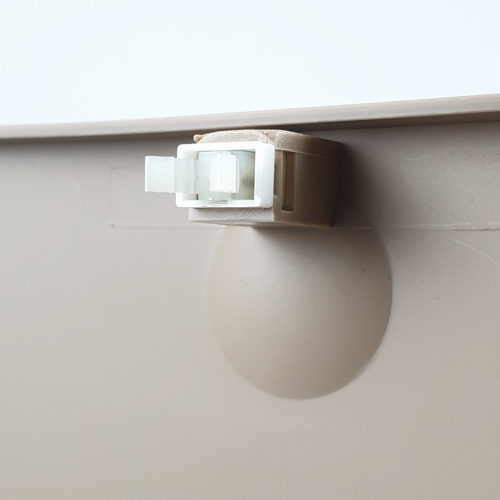 ถังขยะทรงเหลี่ยมฝากด รุ่น ZXHL004-CF ขนาด 12L สีกาแฟ