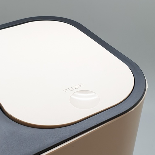 ถังขยะคู่ รุ่น ZXHL003-BE ขนาด 15L สีเบจ