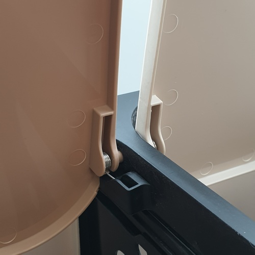 ถังขยะคู่ รุ่น ZXHL003-BE ขนาด 15L สีเบจ