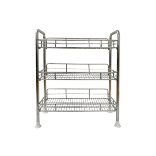 CLOSE ชั้นวางอเนกประสงค์ 3 ชั้น 30X64X73 CM. SHERLYN-3D สีเงิน