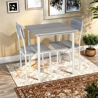 DELICATO ชุดโต๊ะอาหาร 2 ที่นั่ง รุ่น Nanaโต๊ะ: 70x70x76 ซม. เก้าอี้:42X48X87 ซม. สีไม้ธรรมชาติ