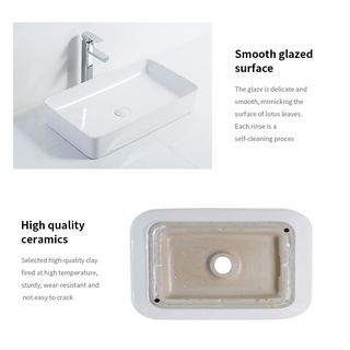 Verno อ่างล้างหน้าวางบนเคาน์เตอร์ก๊อกนอกอ่าง รุ่น เวนิส 9026