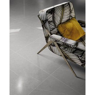 La Arezza กระเบื้องพอร์ซเลน 60x60 ซม. Marbla ออเดซเซ่ เกรย์ P6046 Polished Glazed Tile (4P) Random