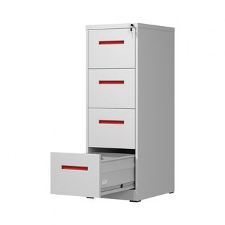 SMITH  ตู้เก็บเอกสารลิ้นชัก รุ่น Artie ขนาด 46x63x113.1 cm. สีขาวเทา