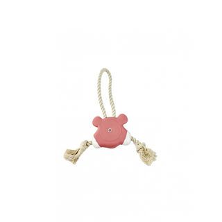 DUDUPETS ของเล่นสัตว์เลี้ยงแบบเชือกและตุ๊กตาหมี รุ่น BITE ขนาด 9x28x9 ซม. สีขาว