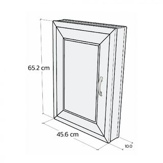 WT บานซิงค์เดี่ยว 45.6x10x65.2 ซม. SC สีขาว