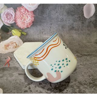 AILO แก้วเซรามิค 9.5 ซม. 370 มล. SAHARA-01 สีขาว